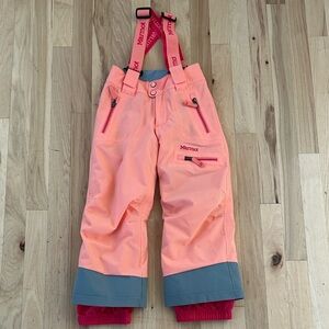 NWOT Marmot Kids' Edge Insulated snow ski bib, Size XS
